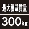 最大積載質量300kg