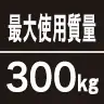 最大使用質量300kg